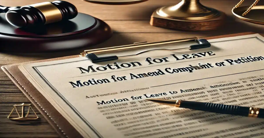 Motion to Amend a Complaint and When Courts Allow It